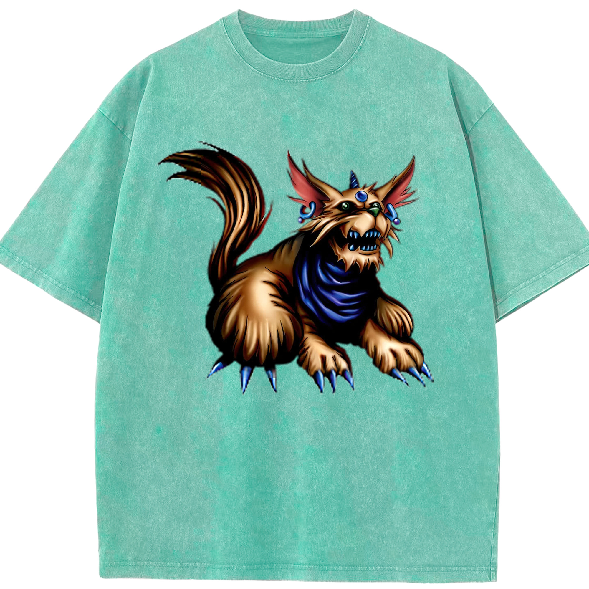 （画像用） 遊☆戯☆王 Yu-Gi-Oh! 綿100% ヴィンテージ風 半袖Tシャツ（フロントプリント）